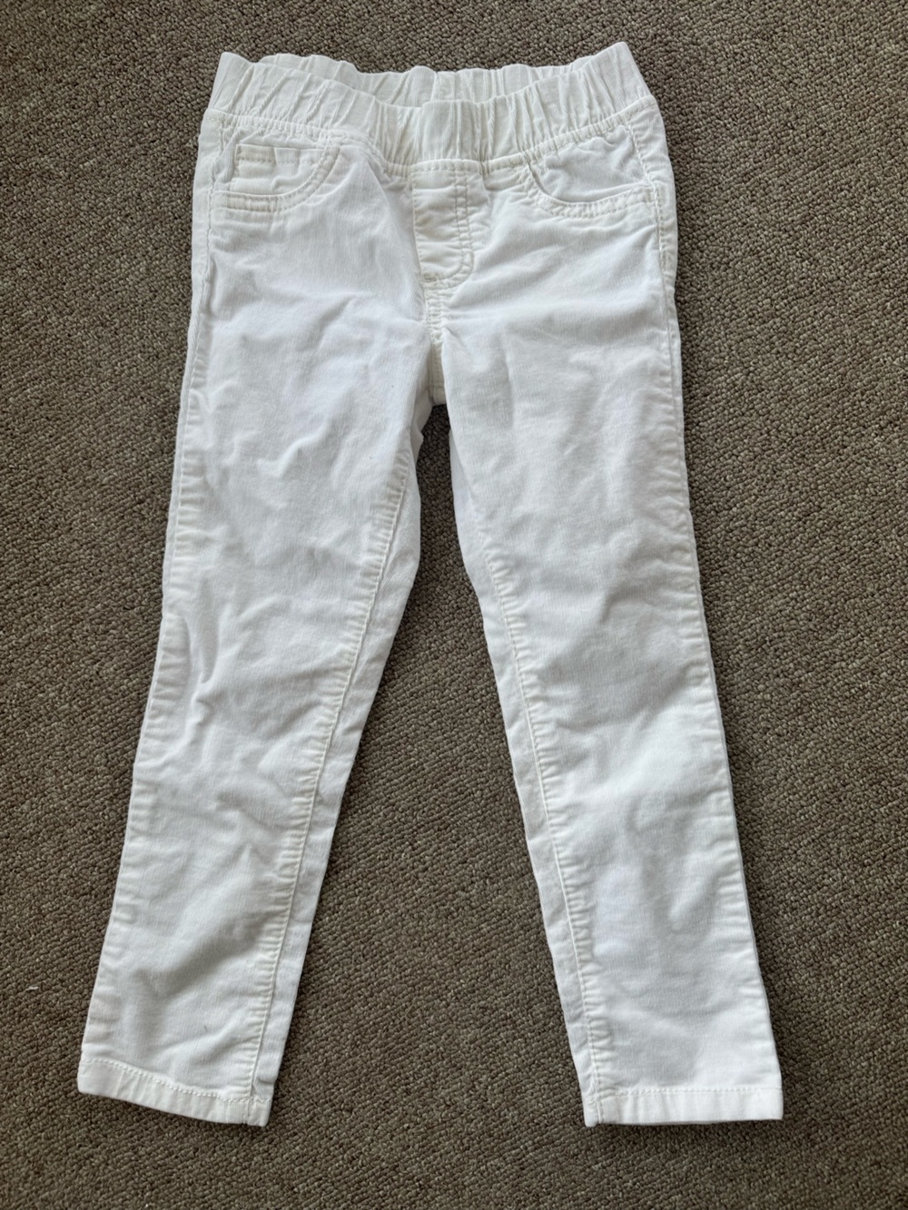 Carter's Size 5 White Girls' Slim Leg Pants